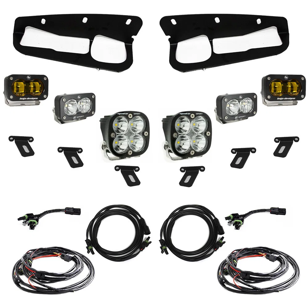 448178 – BAJA DESIGN Driving/ Fog Light, LED Bulb Rectangular/ Square 12.42 Watt Fog Beam 1210 Lumens S2 SAE/ 1581 Lu...